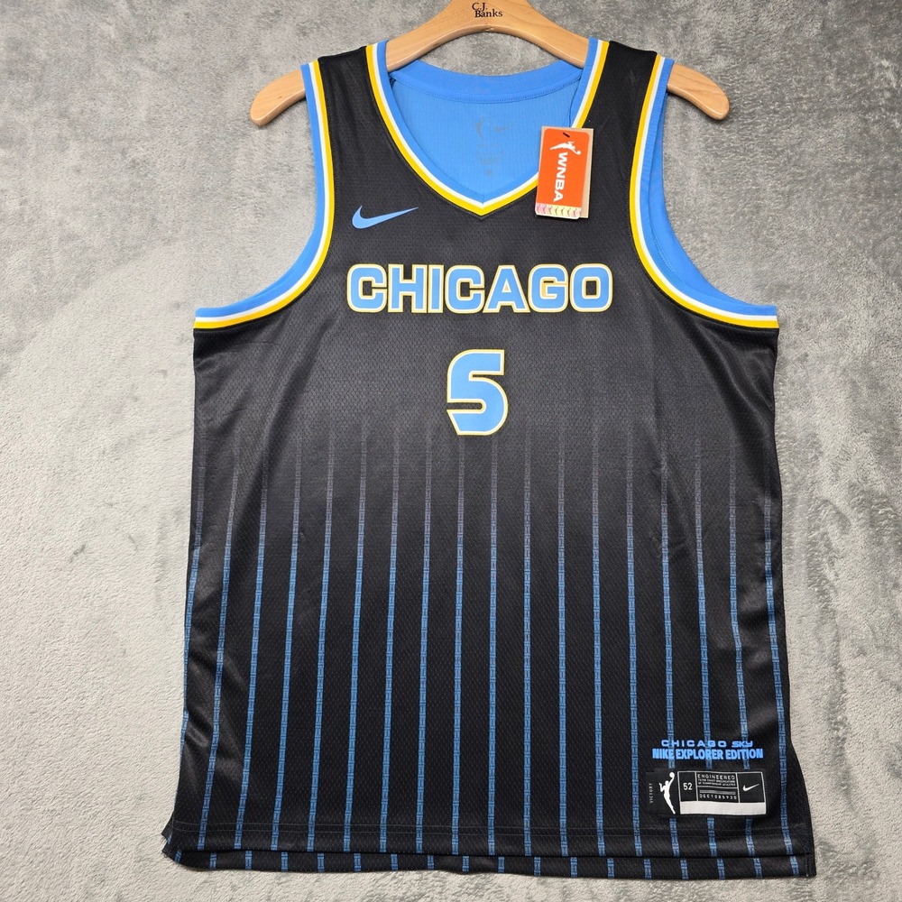 Nike Chicago Sky Angel Reese WNBA Explorer Edition Jersey Womens XL Black‎